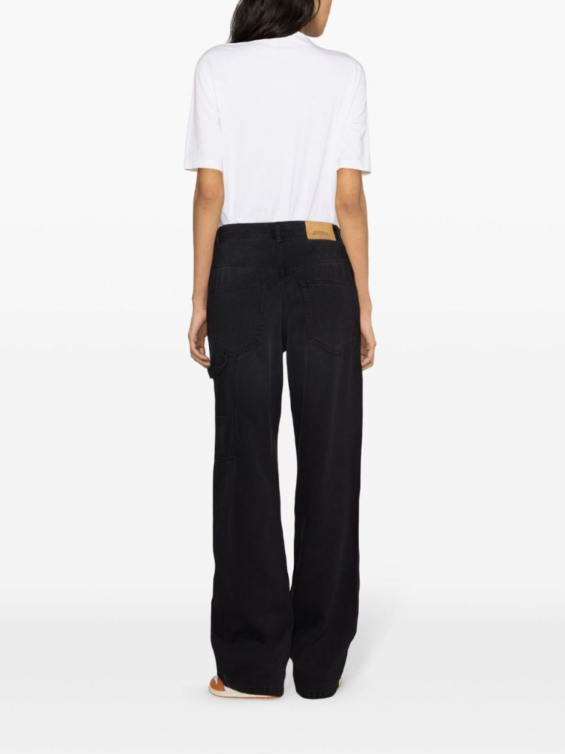 Black Bymara Carpenter Wide-leg Jeans