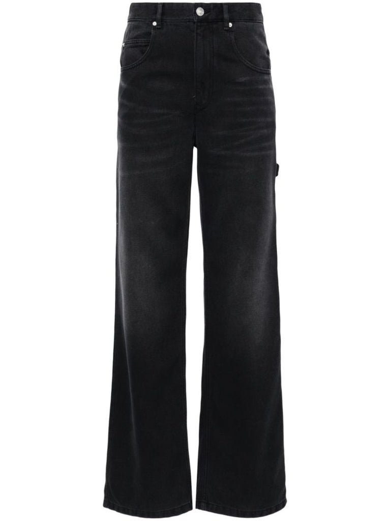Black Bymara Carpenter Wide-leg Jeans