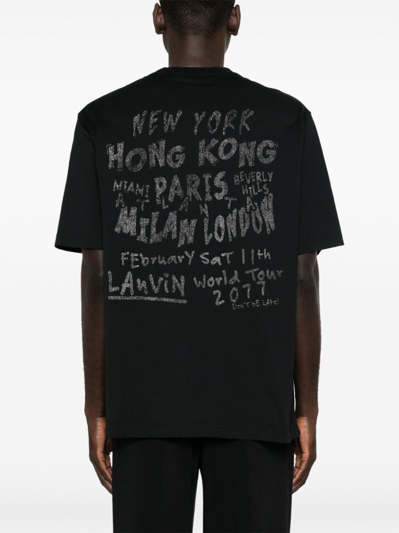X Future Black Graphic Print T-shirt