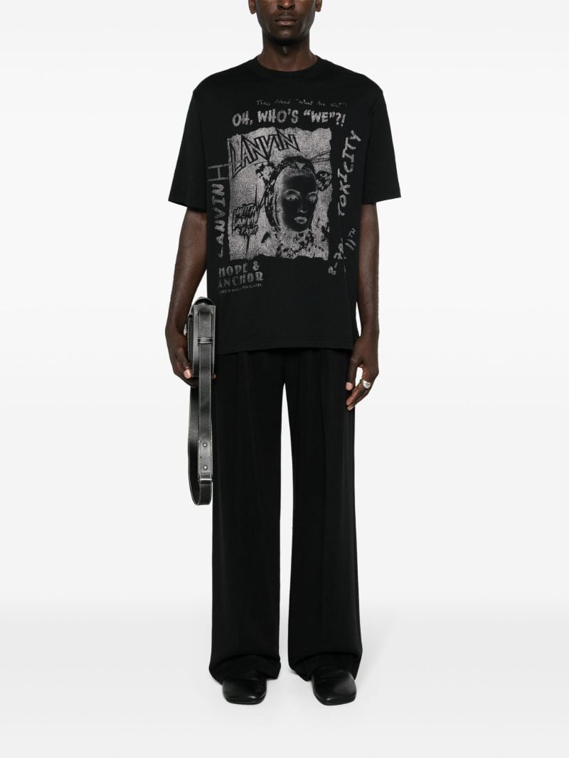 X Future Black Graphic Print T-shirt