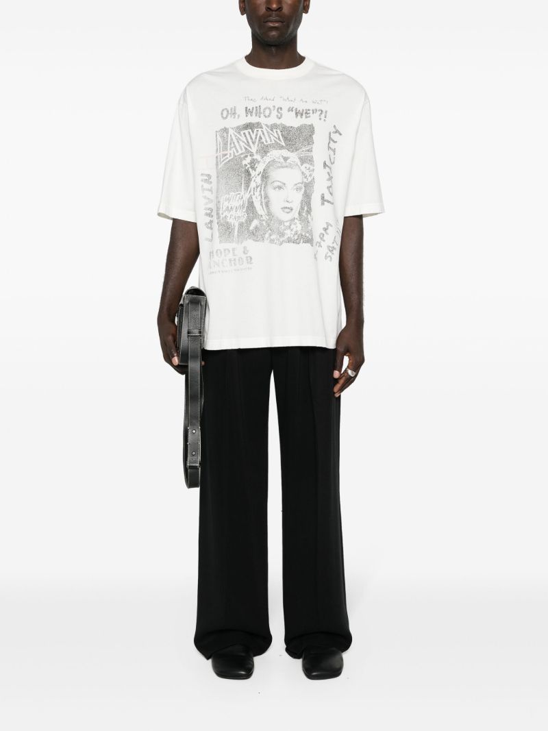 X Future White Graphic Print T-shirt