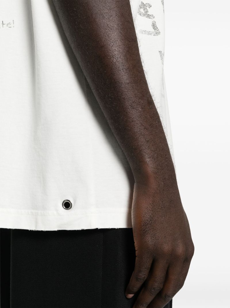 X Future White Graphic Print T-shirt