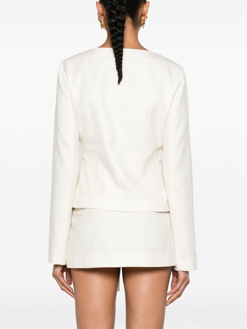 White Apure Buckled Jacket