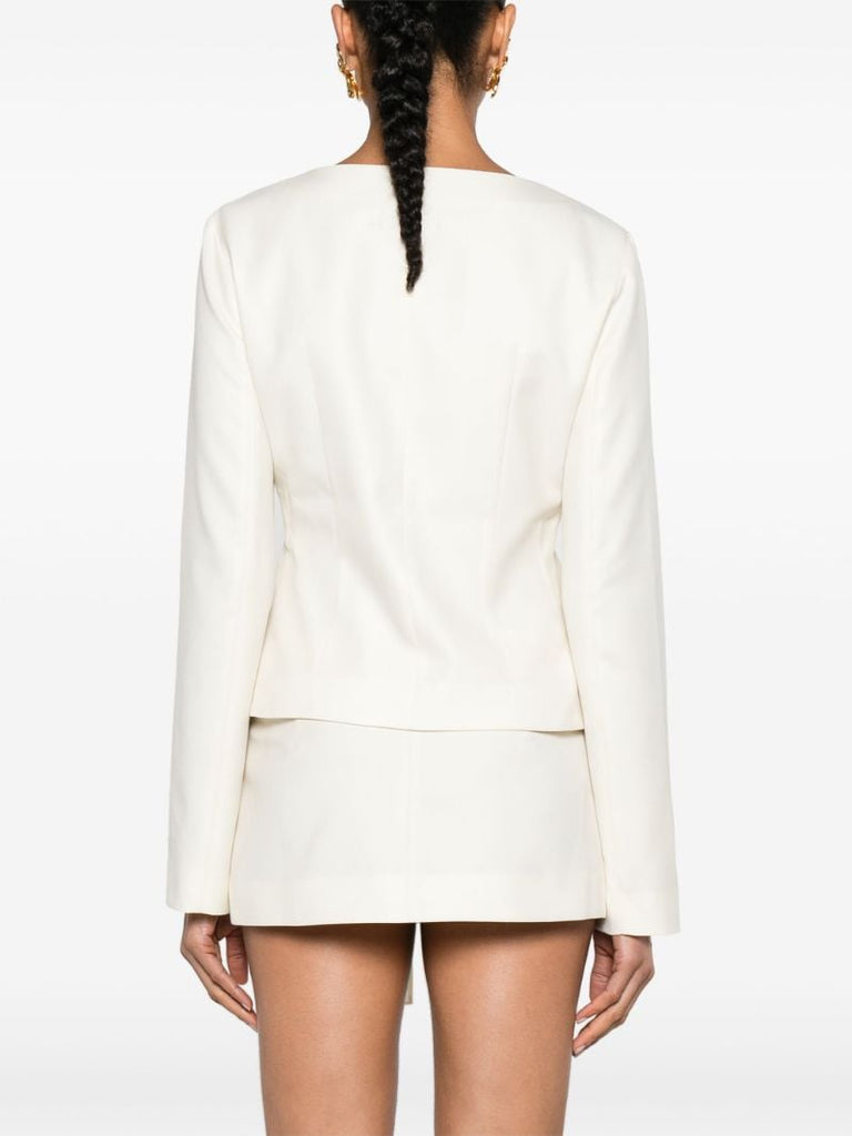 White Apure Buckled Jacket
