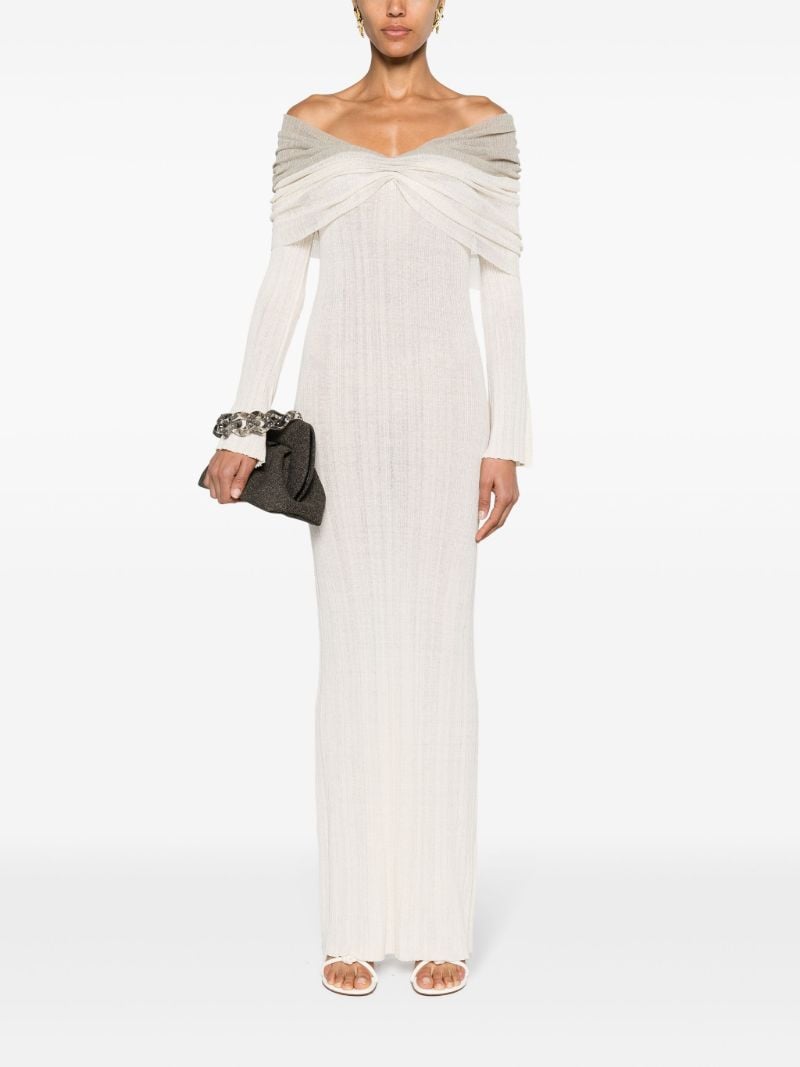 Grey Joysa Off-shoulder Gown