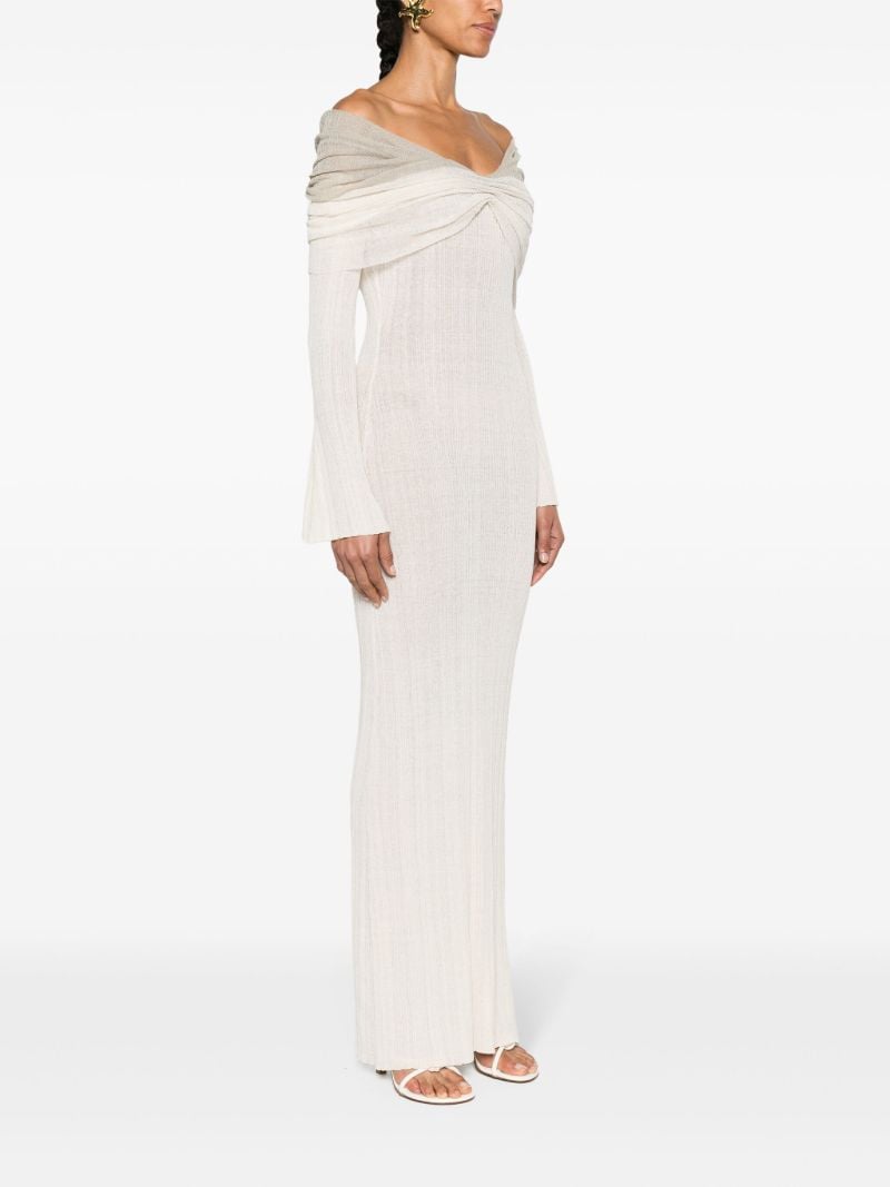 Grey Joysa Off-shoulder Gown