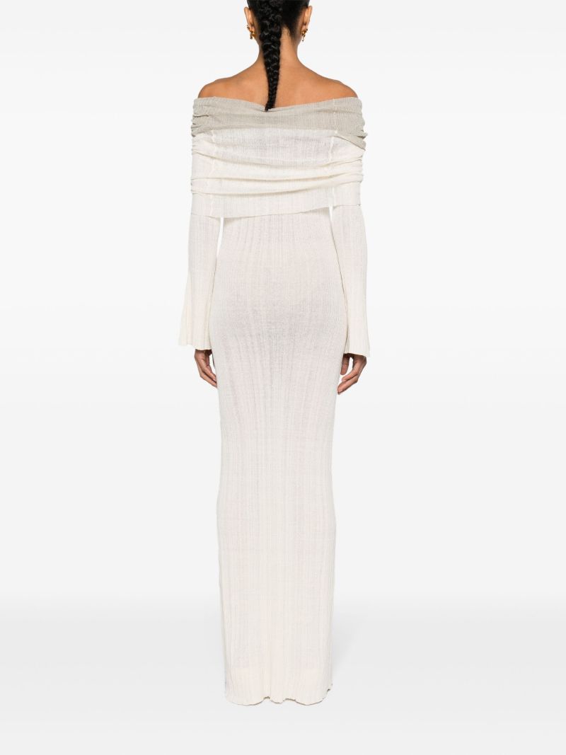 Grey Joysa Off-shoulder Gown