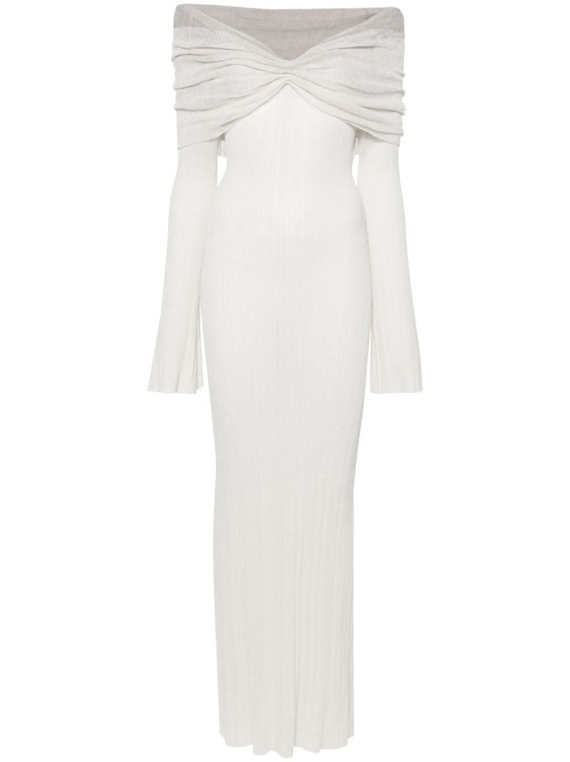 Grey Joysa Off-shoulder Gown