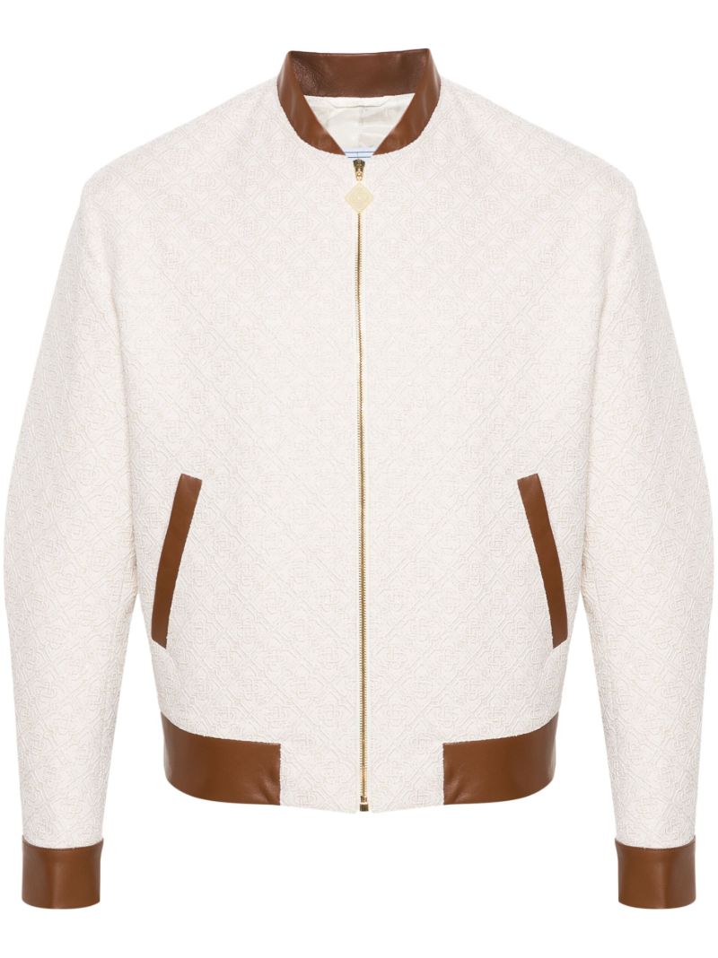 Neutral Monogram Jacquard Souvenir Jacket