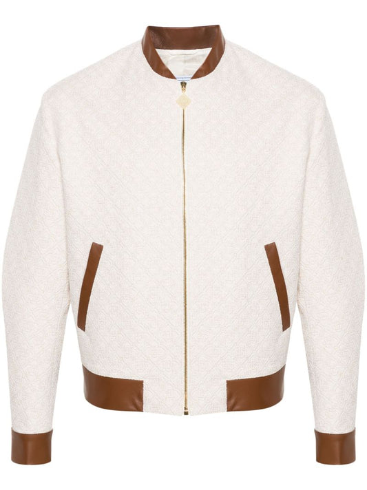 Neutral Monogram Jacquard Souvenir Jacket