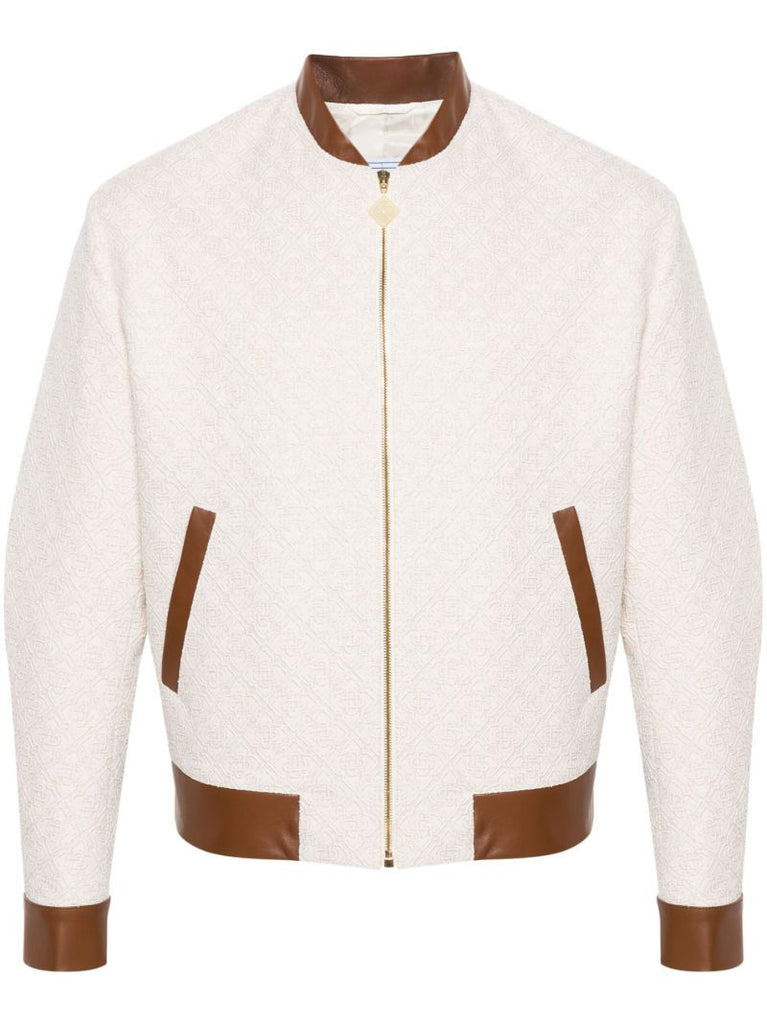 Neutral Monogram Jacquard Souvenir Jacket