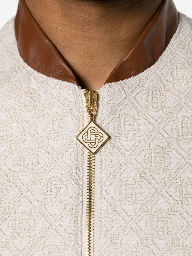 Neutral Monogram Jacquard Souvenir Jacket