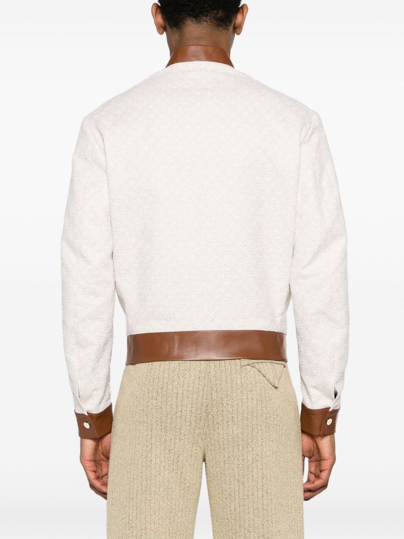 Neutral Monogram Jacquard Souvenir Jacket
