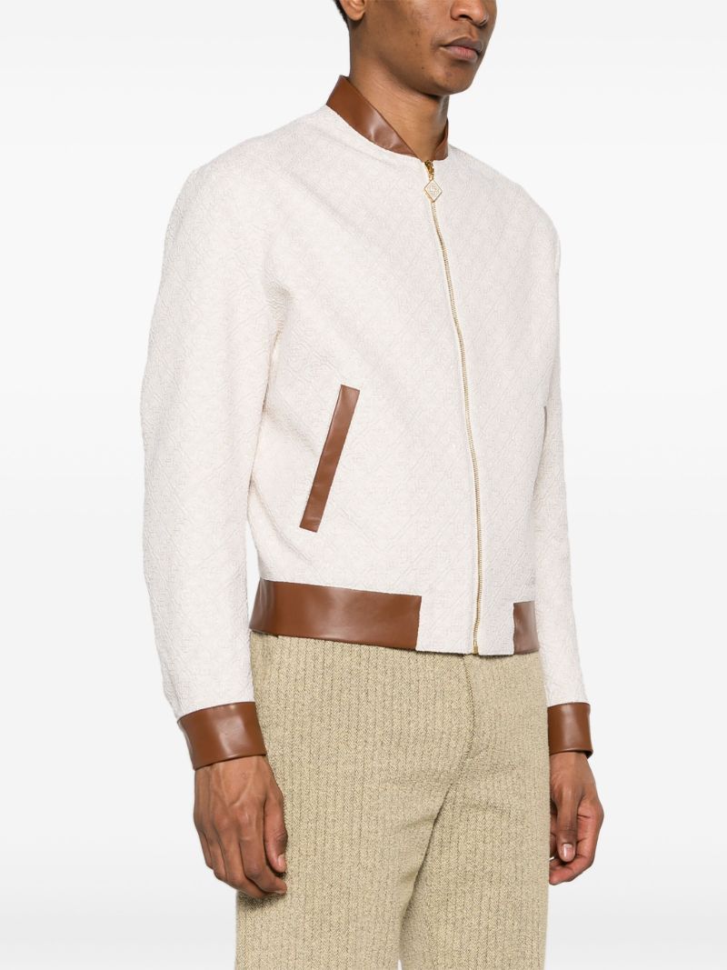Neutral Monogram Jacquard Souvenir Jacket