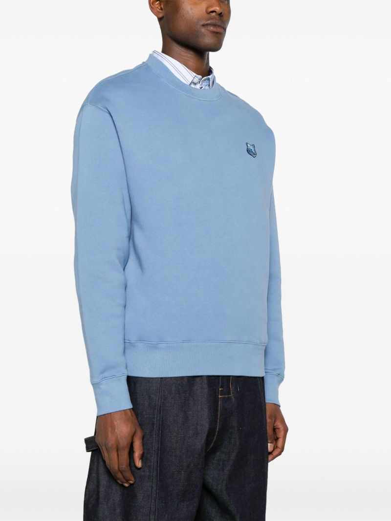 Blue Bold Fox Head Sweatshirt