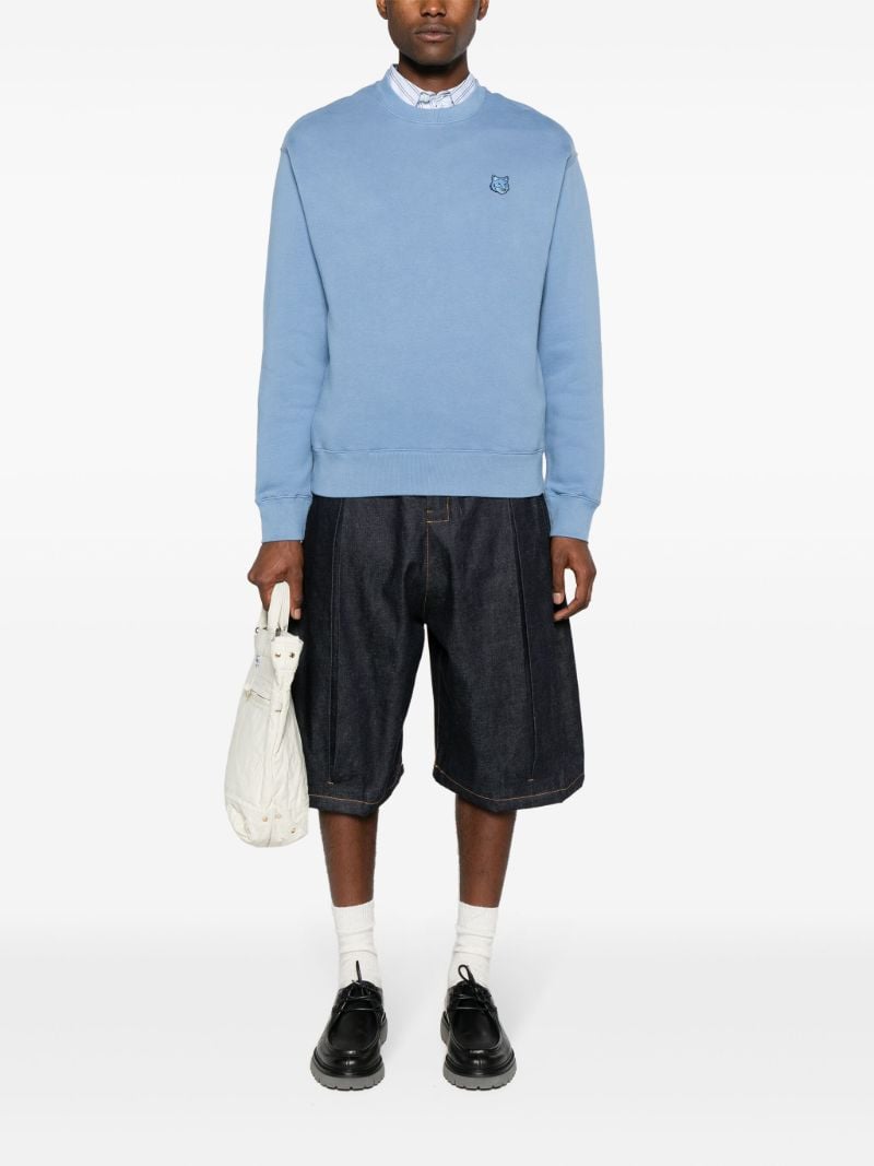 Blue Bold Fox Head Sweatshirt