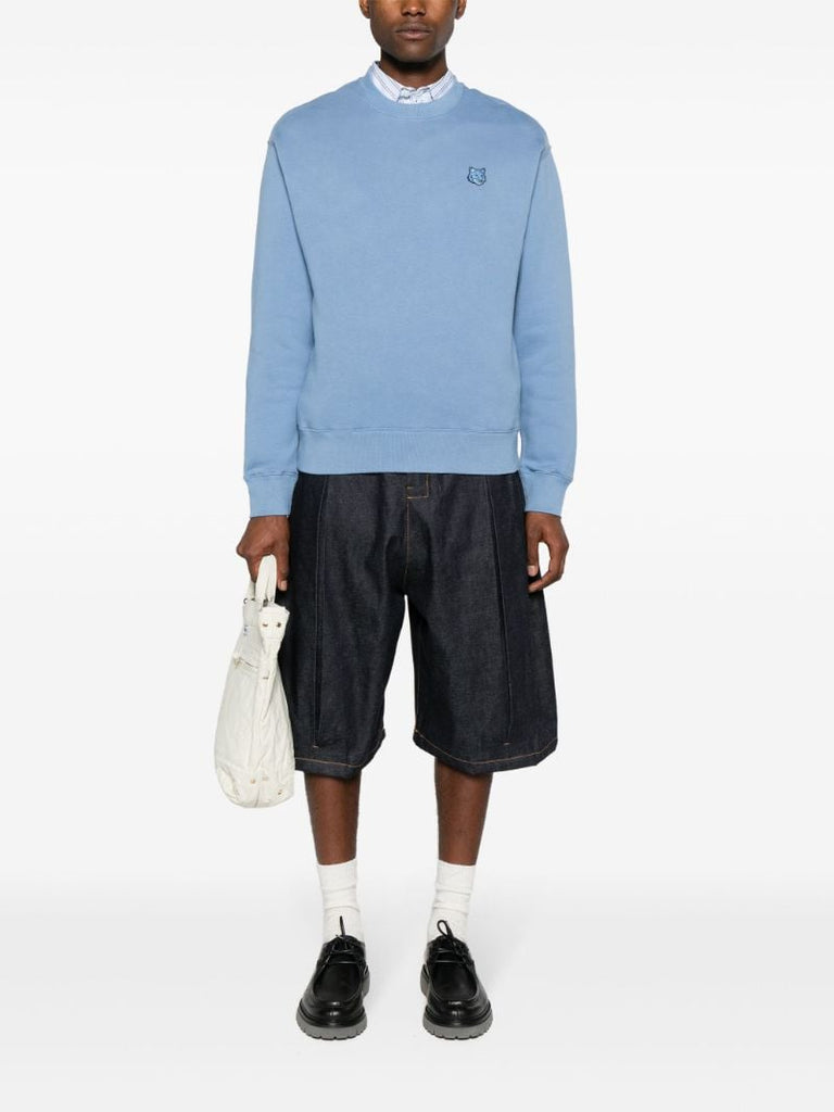 Blue Bold Fox Head Sweatshirt
