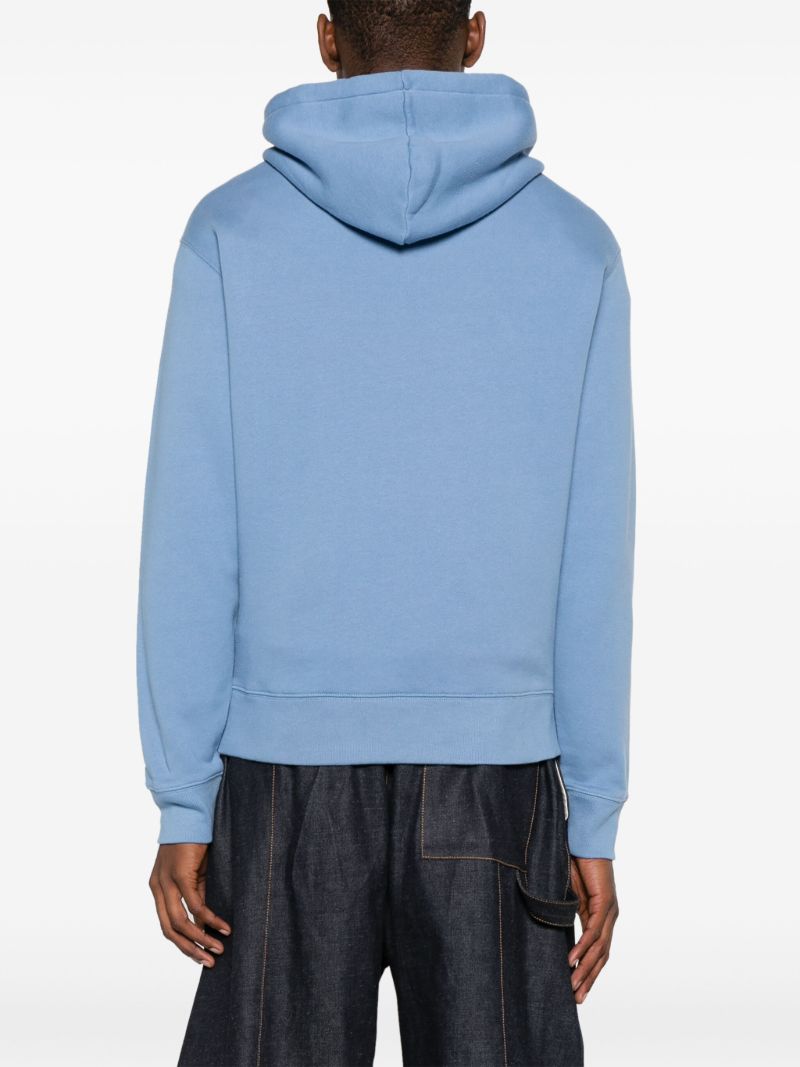 Blue Bold Fox Head Hoodie