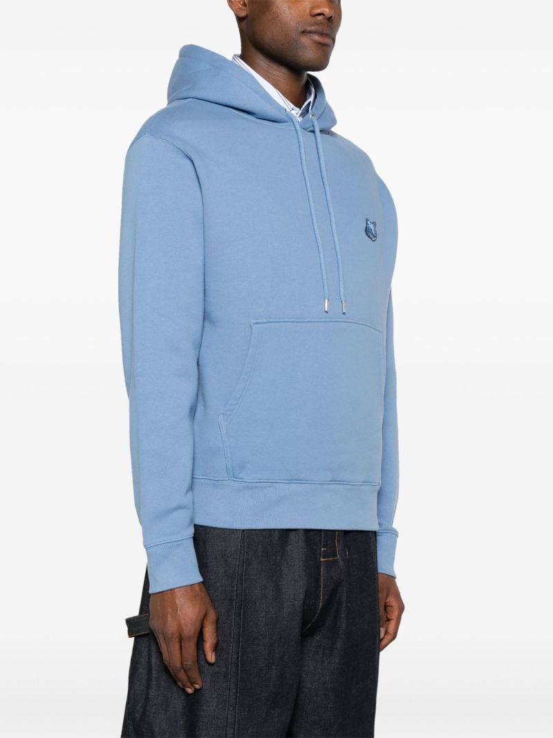 Blue Bold Fox Head Hoodie