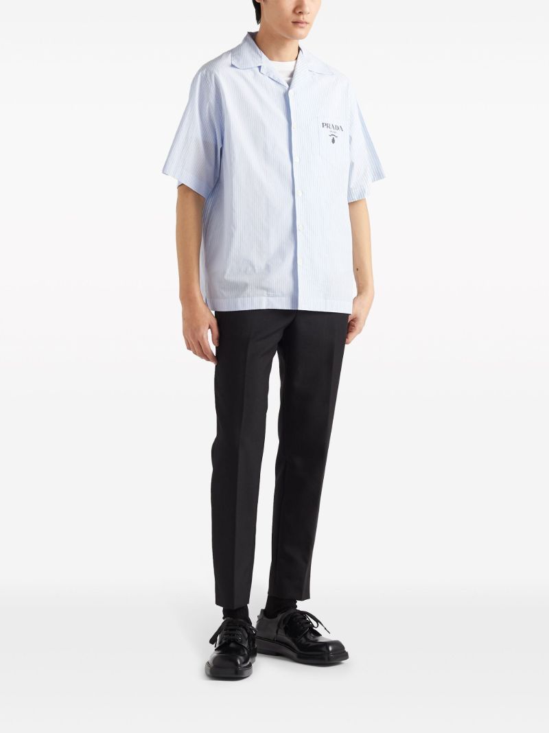 White Striped Cotton Shirt