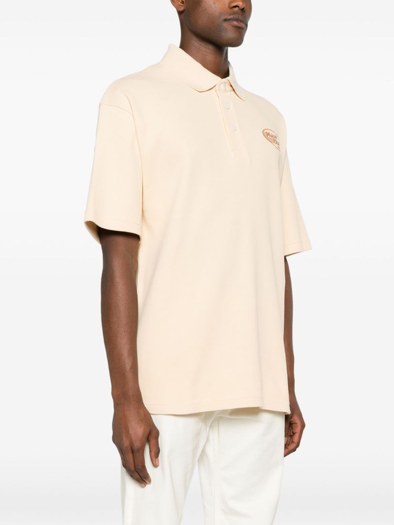 Yellow Logo-appliquÃ_x0083_Â©d Polo Shirt