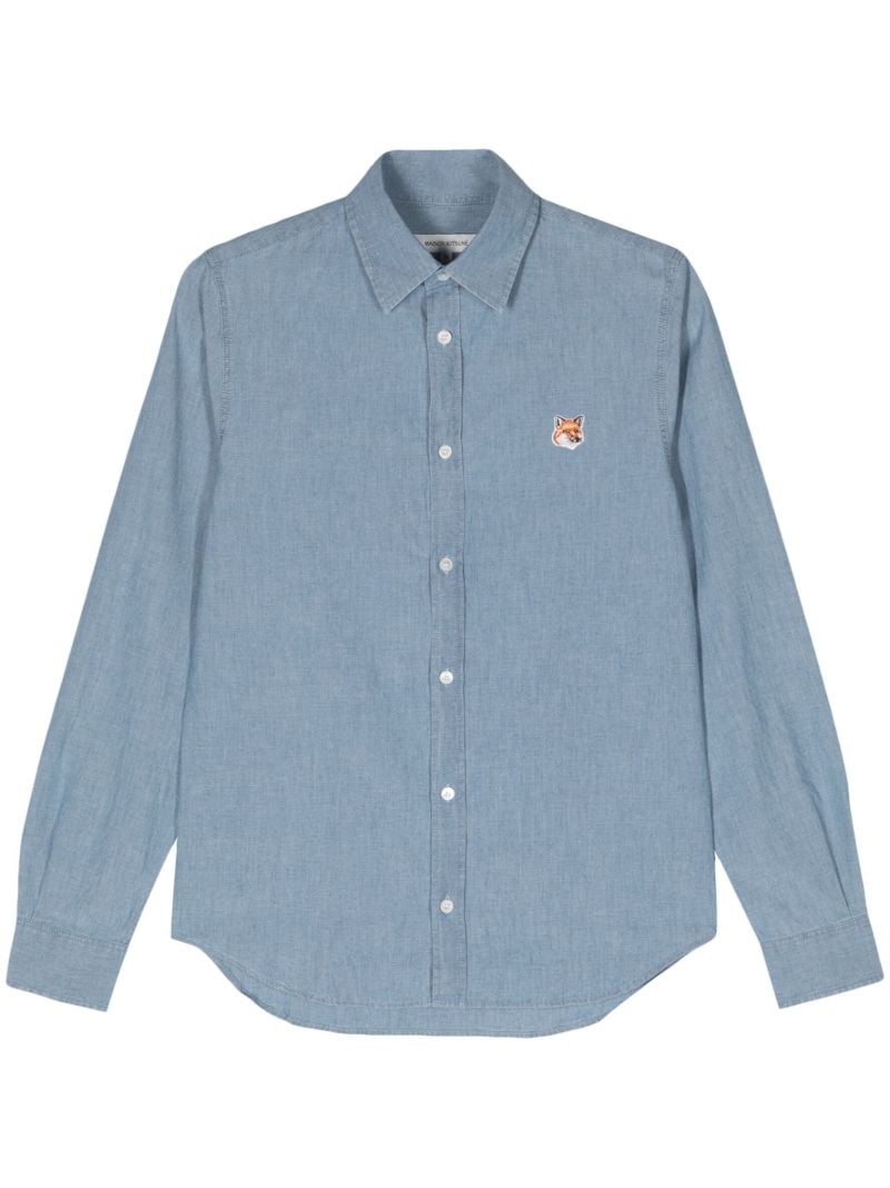 Blue Fox Head Chambray Shirt