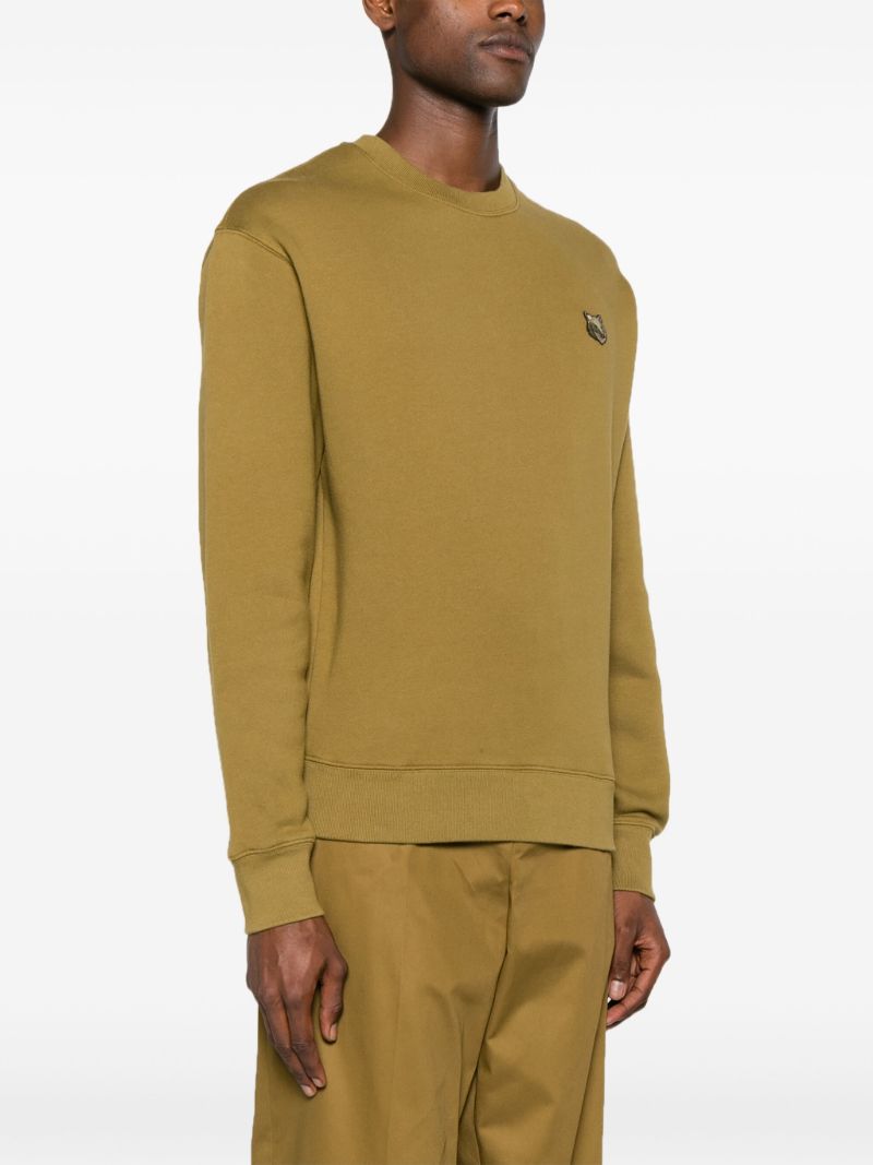 Green Bold Fox Head Sweatshirt