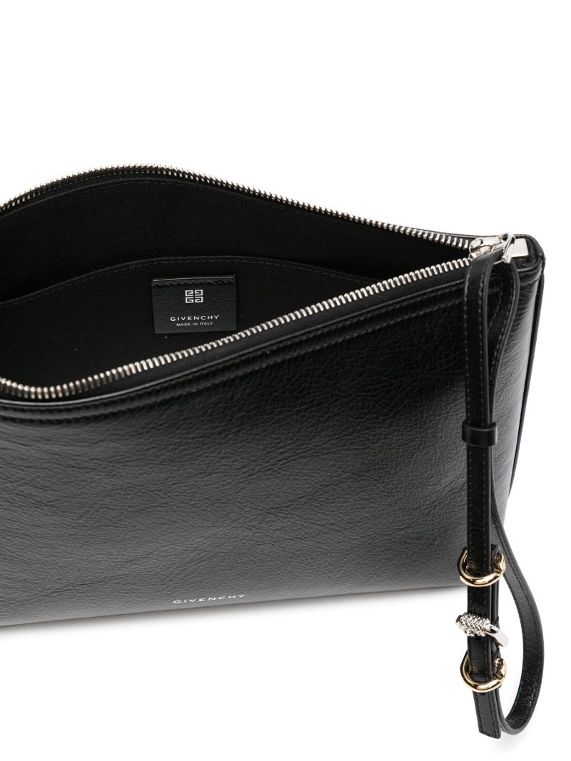 Black Voyou Leather Pouch