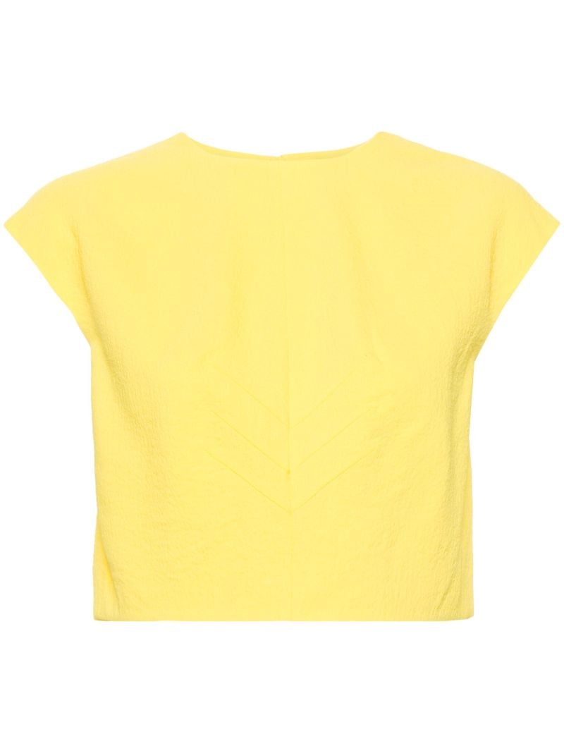 Yellow Veronique Cropped Top