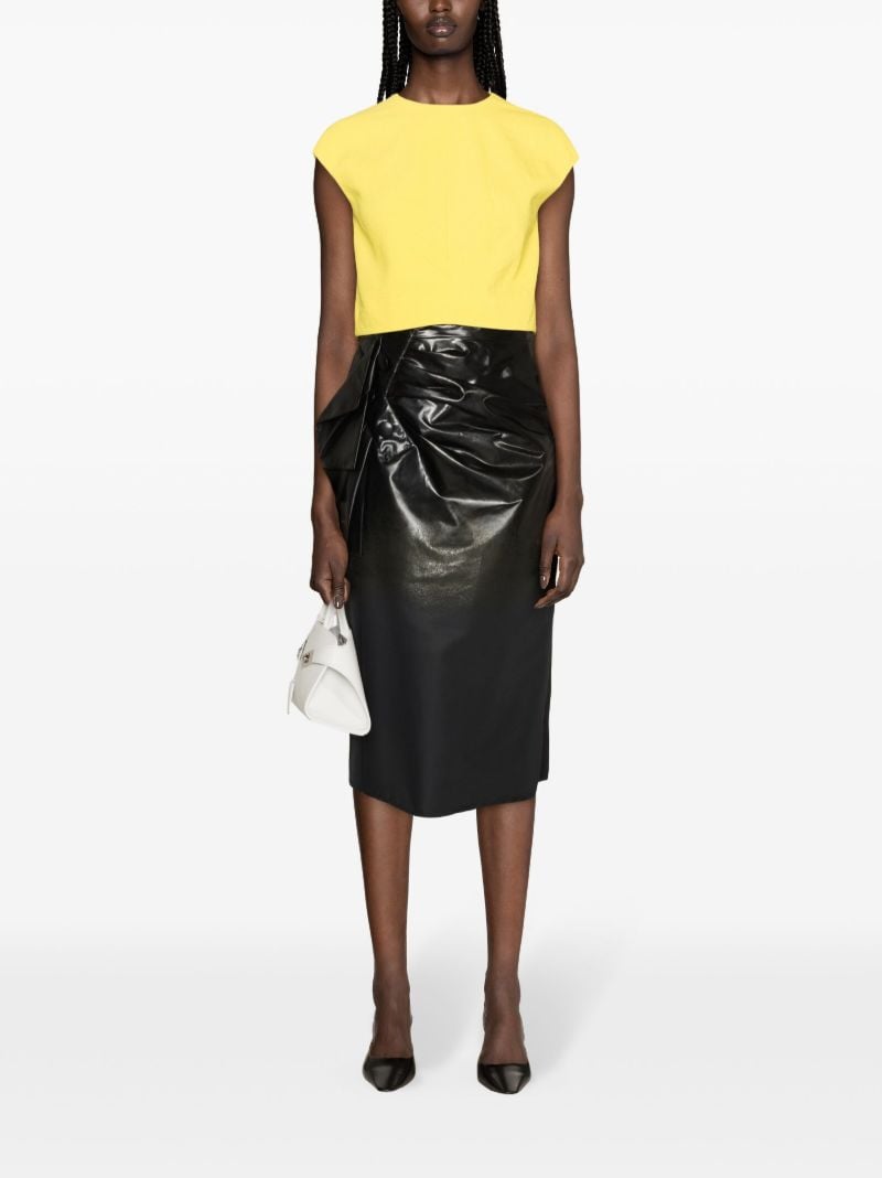 Yellow Veronique Cropped Top