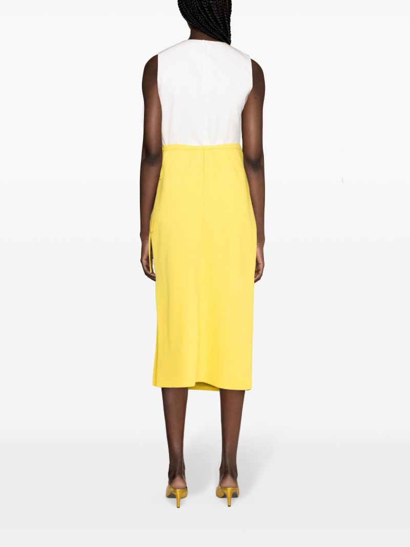 Yellow Reve Pencil Skirt