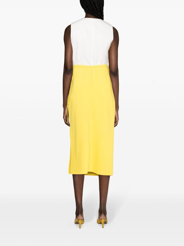 Yellow Reve Pencil Skirt