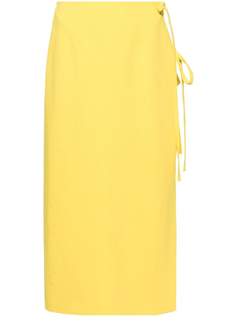 Yellow Reve Pencil Skirt