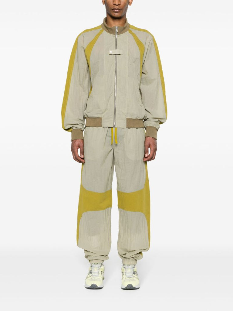 Green Thussar Panelled Bomber Jacket