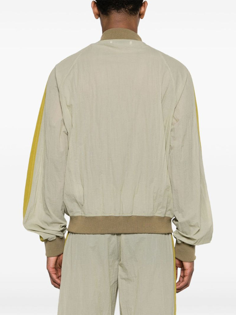 Green Thussar Panelled Bomber Jacket