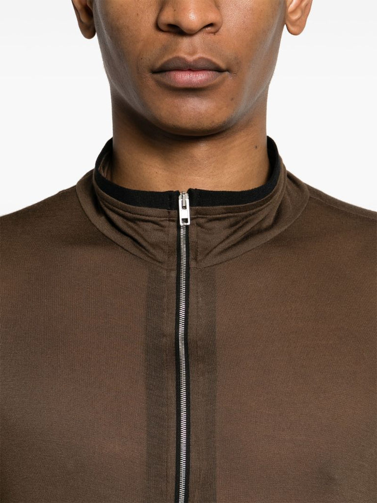 Brown Sidur Semi-sheer Cardigan