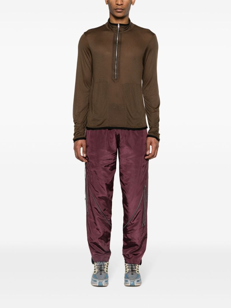 Brown Sidur Semi-sheer Cardigan