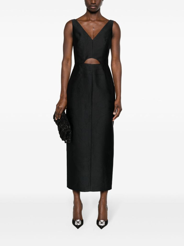 Black Illyse CloquÃ_x0083_Â© Midi Dress