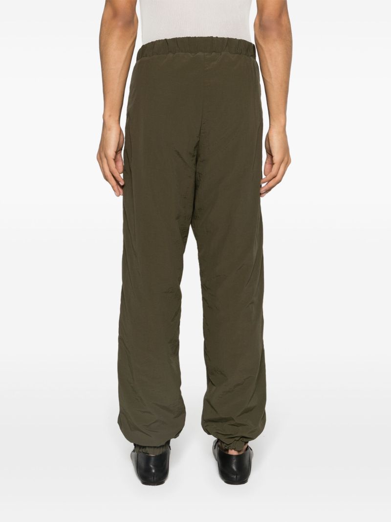Green Leggur Straight-leg Track Pants