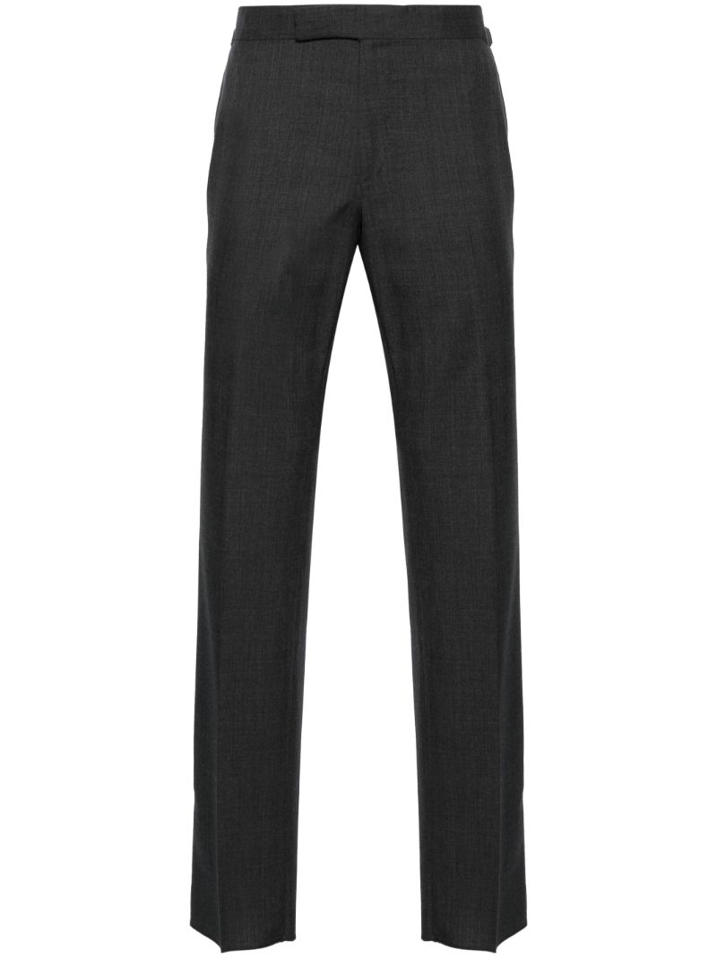 Grey Tailored Wool Trousers
