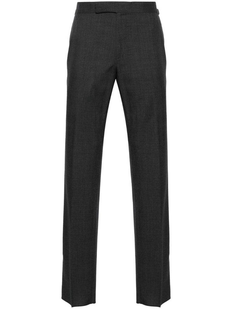 Grey Tailored Wool Trousers