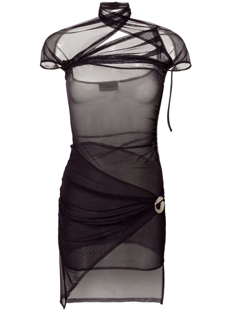 Asymmetric Draped Dress