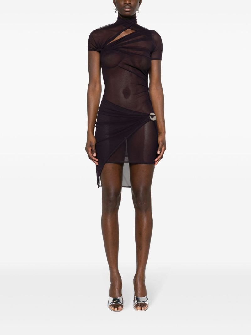 Asymmetric Draped Dress