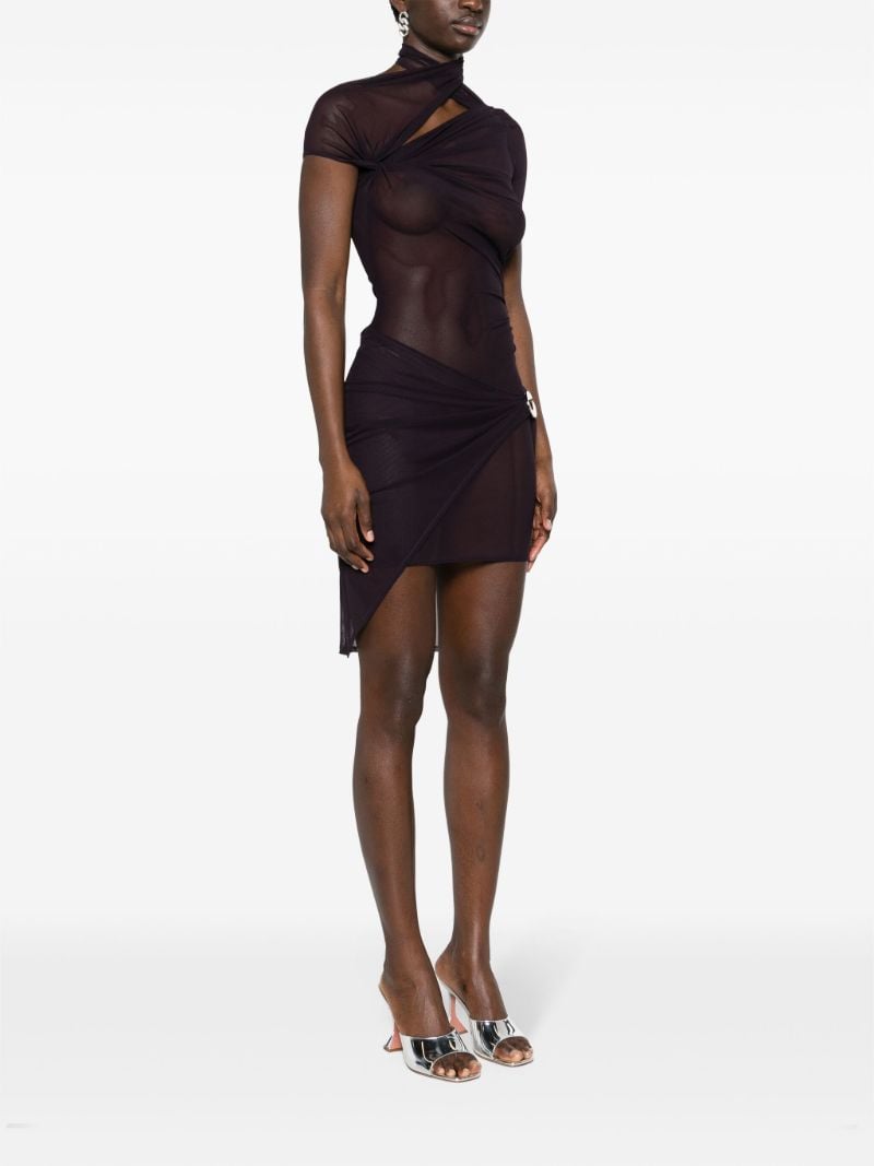 Asymmetric Draped Dress