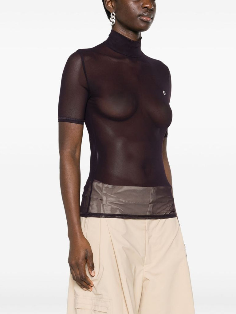 High-neck Top
