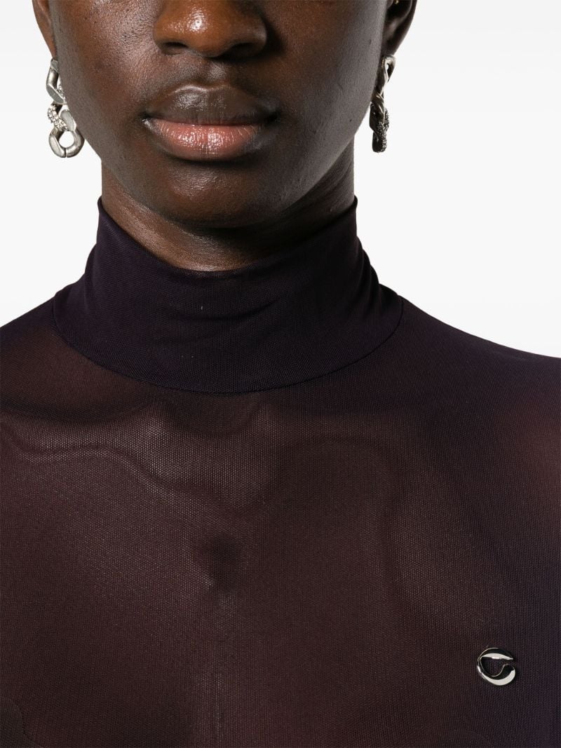 High-neck Top