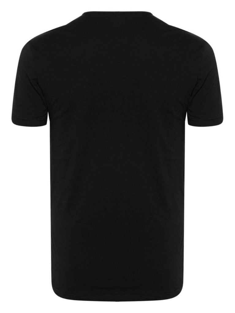 White and Black Medusa-print Cotton T-shirt Set