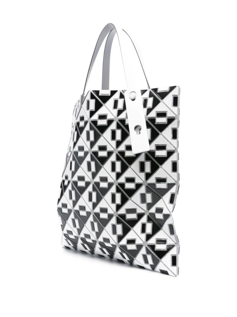 Black Connect Geometric Tote Bag