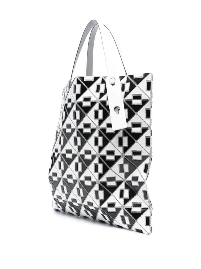 Black Connect Geometric Tote Bag