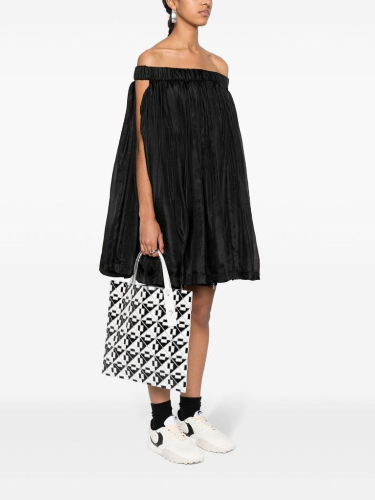 Black Connect Geometric Tote Bag